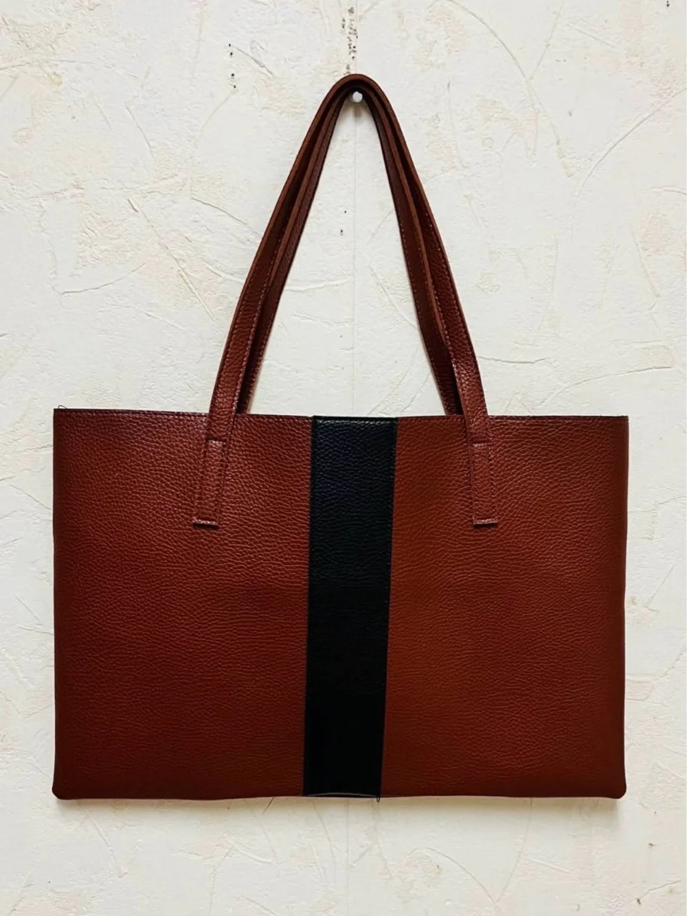 Brown Vince Camuto Luck  Leather Tote Bag w